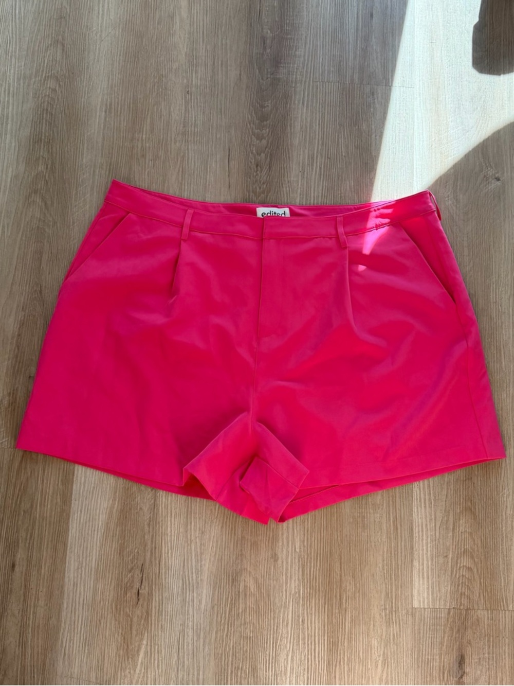 Edikted‎ Hot Pink Tailored High-Rise Shorts